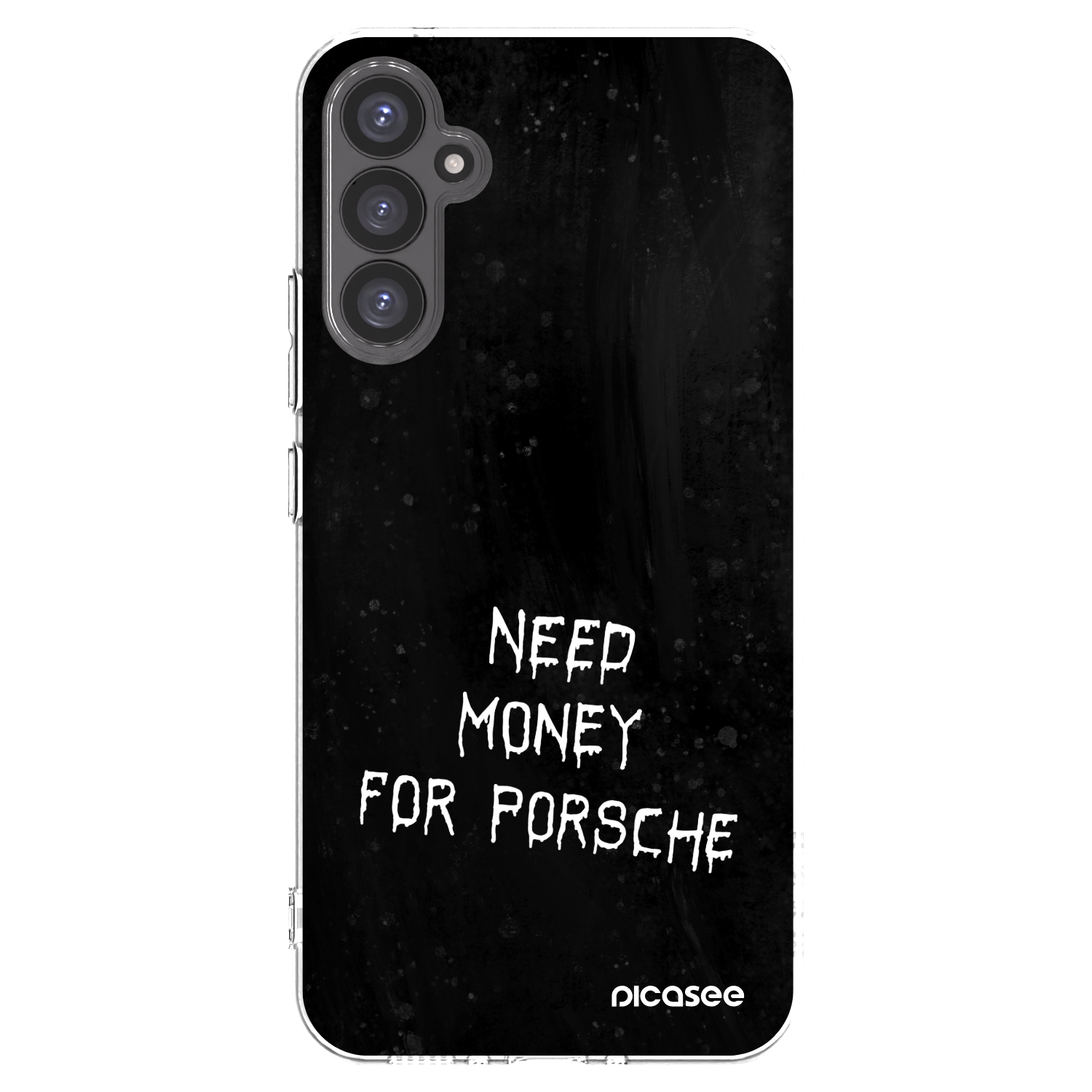 Picasee silikonowe przeźroczyste etui na Samsung Galaxy A34 5G A346B - Black Fuel