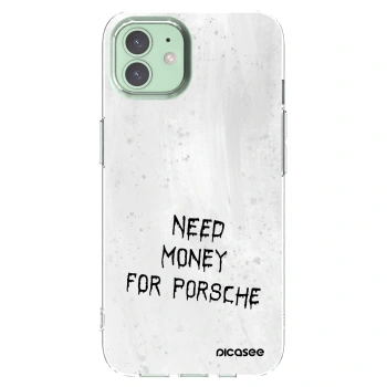 Picasee silikonowe przeźroczyste etui na Apple iPhone 12 - White Fuel