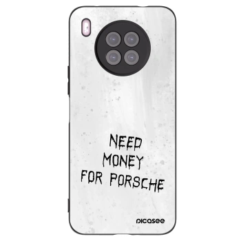 Picasee silikonowe czarne etui na Huawei Nova 8i - White Fuel