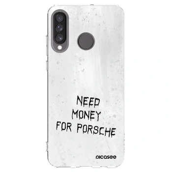 Picasee silikonowe przeźroczyste etui na Huawei P30 Lite - White Fuel