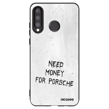 Picasee silikonowe czarne etui na Huawei P30 Lite - White Fuel