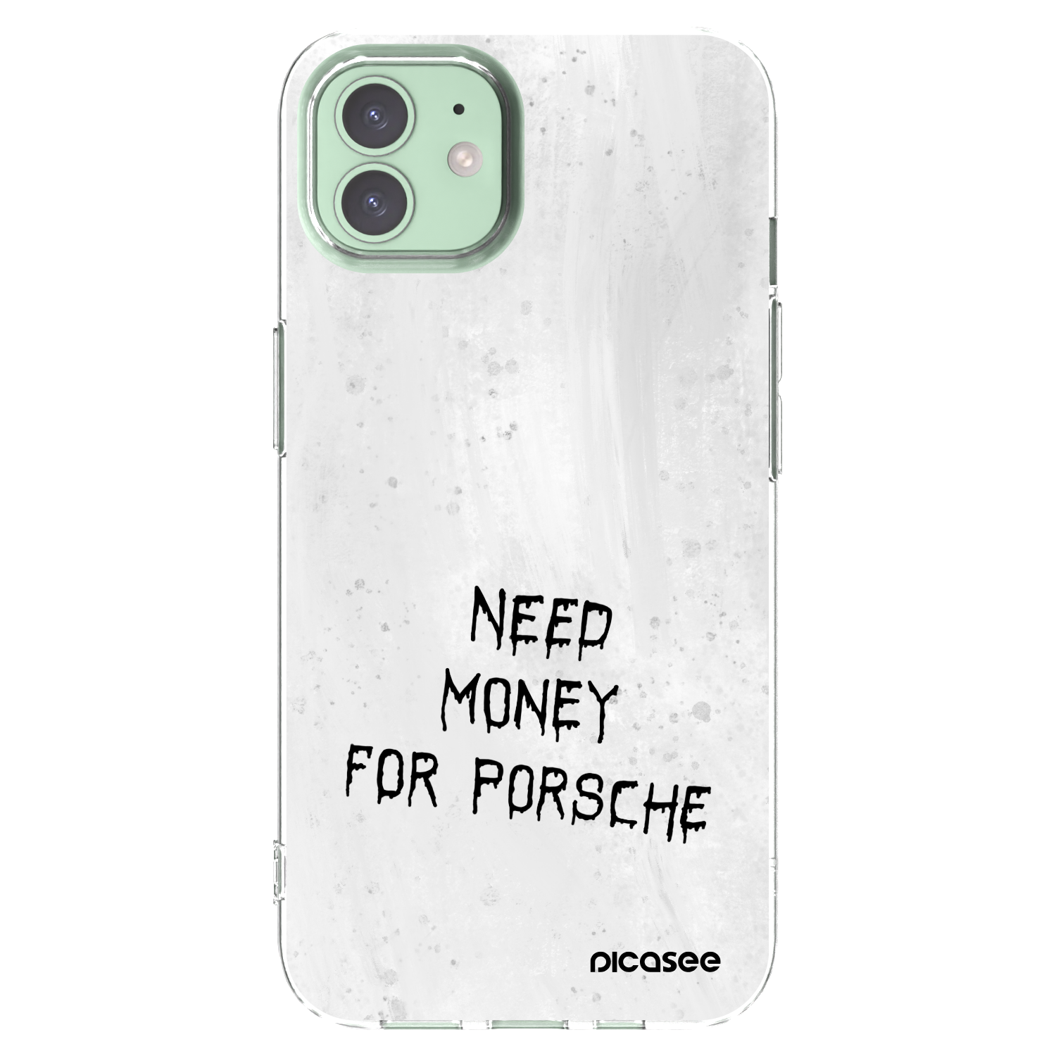 Picasee silikonowe przeźroczyste etui na Apple iPhone 12 - White Fuel