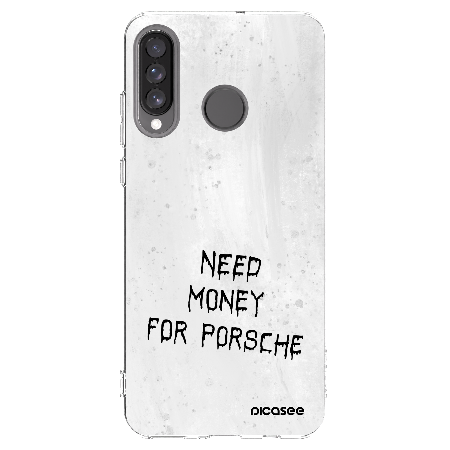 Picasee silikonowe przeźroczyste etui na Huawei P30 Lite - White Fuel
