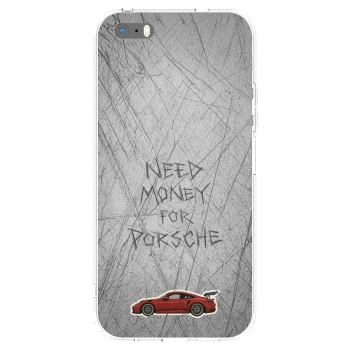 Picasee silikonowe przeźroczyste etui na Apple iPhone 5/5S/SE - Garage Scratch