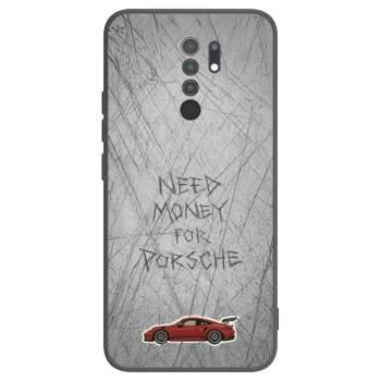 Picasee silikonowe czarne etui na Xiaomi Redmi 9 - Garage Scratch