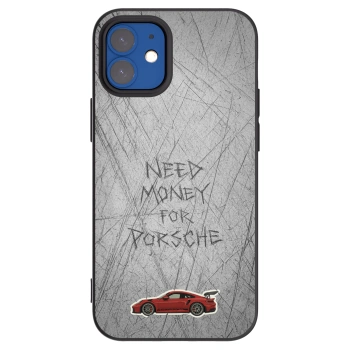 Picasee silikonowe czarne etui na Apple iPhone 12 mini - Garage Scratch