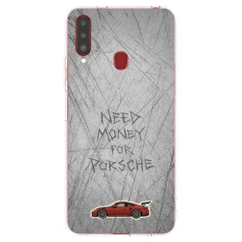 Picasee silikonowe przeźroczyste etui na Samsung Galaxy A20s - Garage Scratch