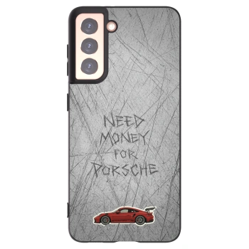 Picasee silikonowe czarne etui na Samsung Galaxy S21 5G G991B - Garage Scratch