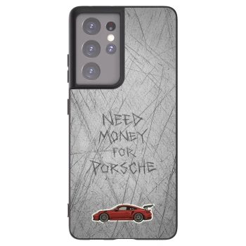Picasee silikonowe czarne etui na Samsung Galaxy S21 Ultra 5G G998B - Garage Scratch