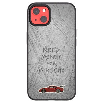 Picasee silikonowe czarne etui na Apple iPhone 13 - Garage Scratch