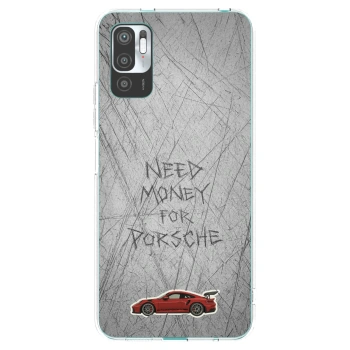 Picasee silikonowe przeźroczyste etui na Xiaomi Redmi Note 10 5G - Garage Scratch