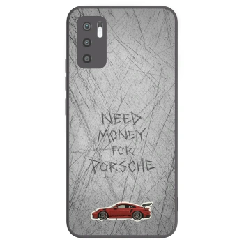 Picasee silikonowe czarne etui na Xiaomi Redmi Note 10 5G - Garage Scratch