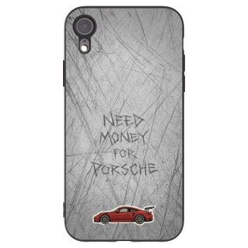 Picasee silikonowe czarne etui na Apple iPhone XR - Garage Scratch