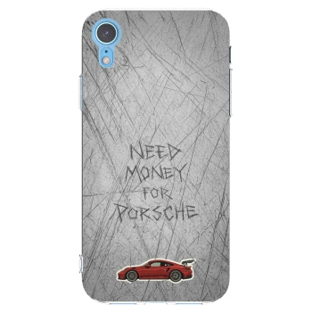 Picasee silikonowe przeźroczyste etui na Apple iPhone XR - Garage Scratch