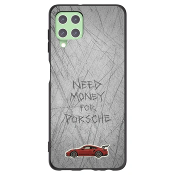 Picasee silikonowe czarne etui na Samsung Galaxy A22 A225F 4G - Garage Scratch