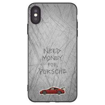 Picasee silikonowe czarne etui na Apple iPhone XS Max - Garage Scratch