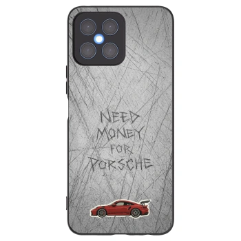 Picasee silikonowe czarne etui na Honor X8 4G - Garage Scratch