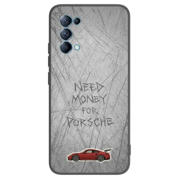 Picasee silikonowe czarne etui na OPPO Reno 5 5G - Garage Scratch