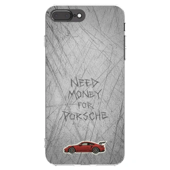 Picasee silikonowe przeźroczyste etui na Apple iPhone 8 Plus - Garage Scratch