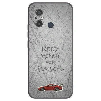 Picasee silikonowe czarne etui na Xiaomi Redmi 12C - Garage Scratch