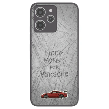 Picasee silikonowe czarne etui na Xiaomi Redmi 12 4G - Garage Scratch