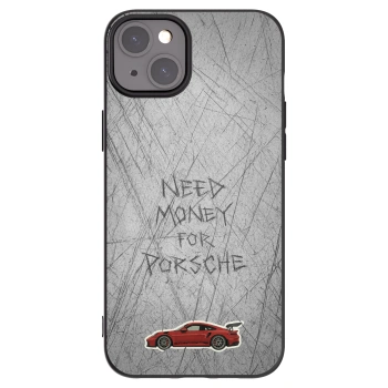 Picasee silikonowe czarne etui na Apple iPhone 15 Plus - Garage Scratch