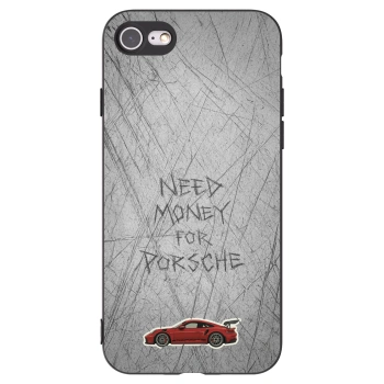 Picasee silikonowe czarne etui na Apple iPhone 7 - Garage Scratch