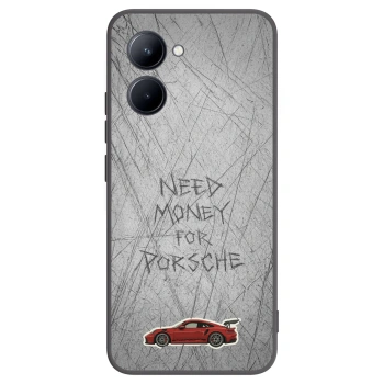 Picasee silikonowe czarne etui na Realme C33 (2023) - Garage Scratch