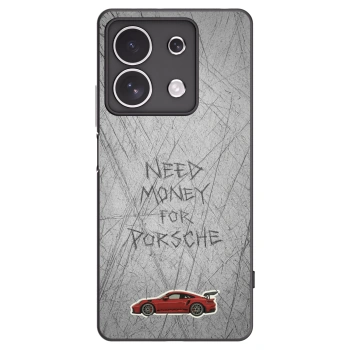 Picasee silikonowe czarne etui na Xiaomi Redmi Note 13 4G - Garage Scratch