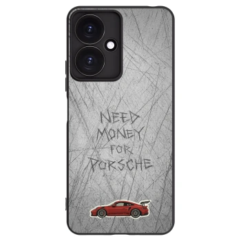 Picasee silikonowe czarne etui na Xiaomi Redmi 13C 5G - Garage Scratch