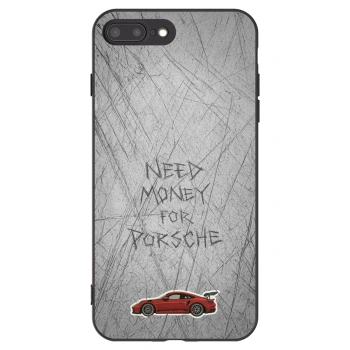 Picasee silikonowe czarne etui na Apple iPhone 7 Plus - Garage Scratch