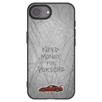 Picasee silikonowe czarne etui na Apple iPhone 16e - Garage Scratch