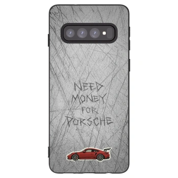 Picasee silikonowe czarne etui na Samsung Galaxy S10 G973 - Garage Scratch