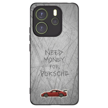Picasee silikonowe czarne etui na Xiaomi Redmi Note 14 4G - Garage Scratch