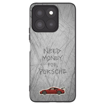 Picasee silikonowe czarne etui na Honor X8c - Garage Scratch