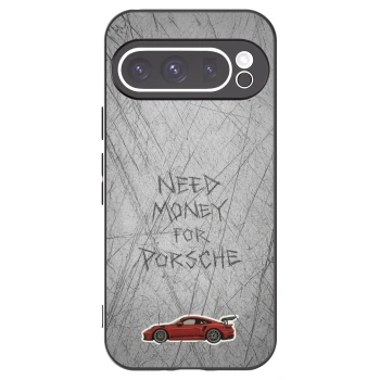 Picasee silikonowe czarne etui na Google Pixel 9 Pro - Garage Scratch