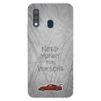 Picasee silikonowe przeźroczyste etui na Samsung Galaxy A40 A405F - Garage Scratch