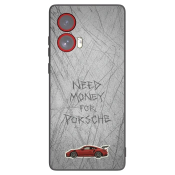 Picasee silikonowe czarne etui na Motorola Edge 50 Fusion - Garage Scratch