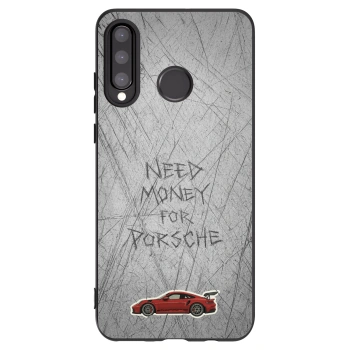 Picasee silikonowe czarne etui na Huawei P30 Lite - Garage Scratch