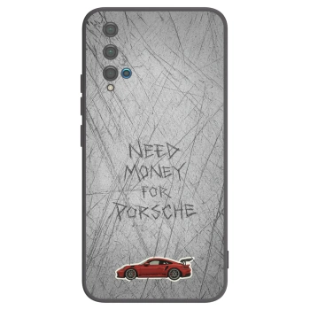 Picasee silikonowe czarne etui na Huawei Nova 5T - Garage Scratch