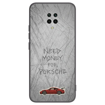 Picasee silikonowe czarne etui na Xiaomi Redmi Note 9 Pro - Garage Scratch