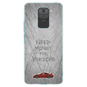 Picasee silikonowe czarne etui na Xiaomi Redmi Note 9 - Garage Scratch