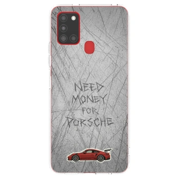 Picasee silikonowe przeźroczyste etui na Samsung Galaxy A21s - Garage Scratch