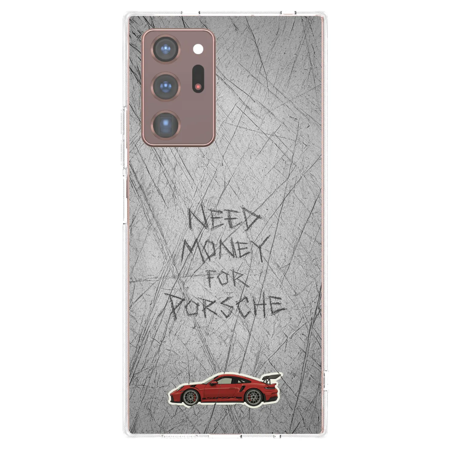 Picasee silikonowe przeźroczyste etui na Samsung Galaxy Note 20 Ultra - Garage Scratch