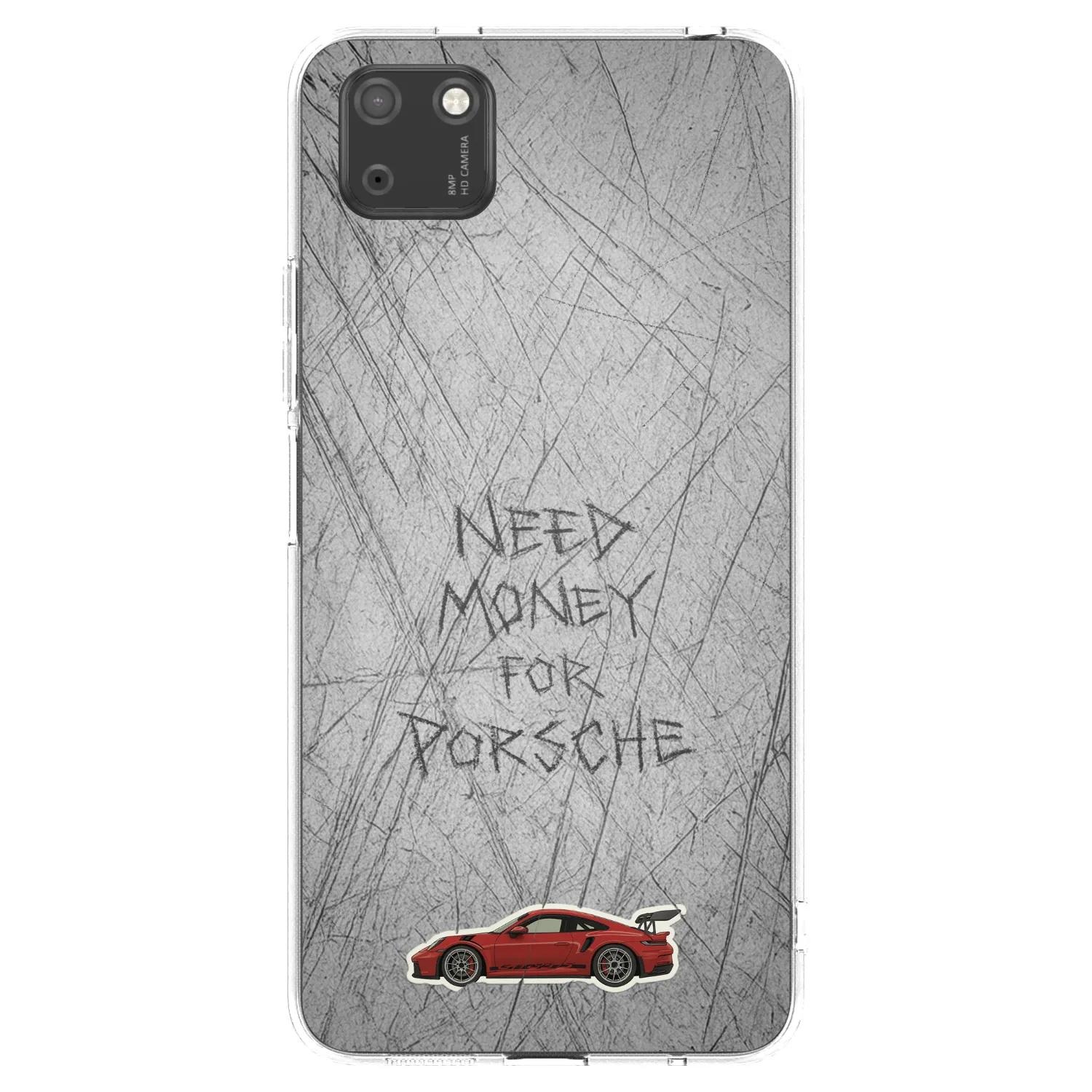 Picasee silikonowe przeźroczyste etui na Huawei Y5P - Garage Scratch