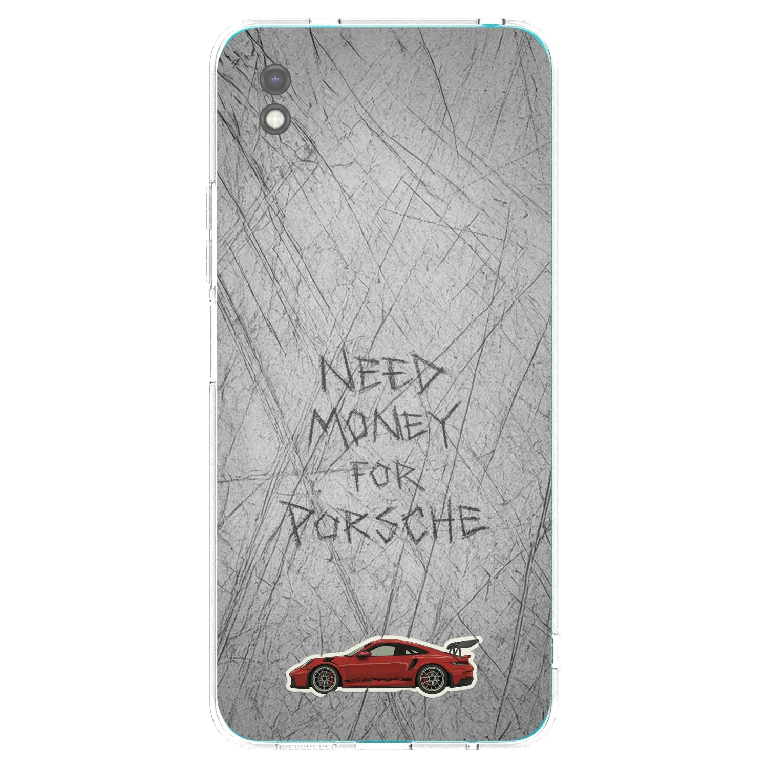 Picasee silikonowe czarne etui na Xiaomi Redmi 9A - Garage Scratch