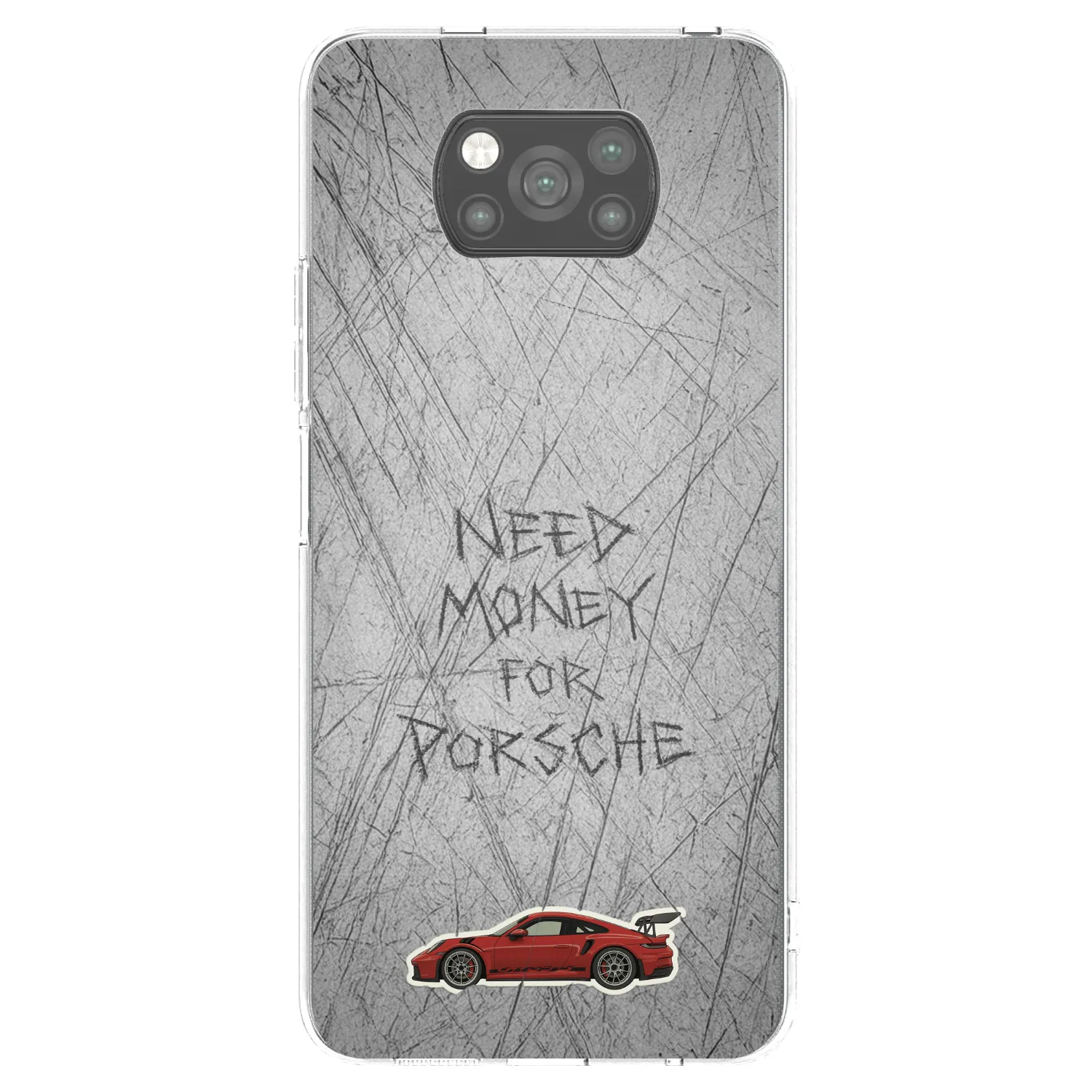 Picasee silikonowe czarne etui na Xiaomi Poco X3 - Garage Scratch