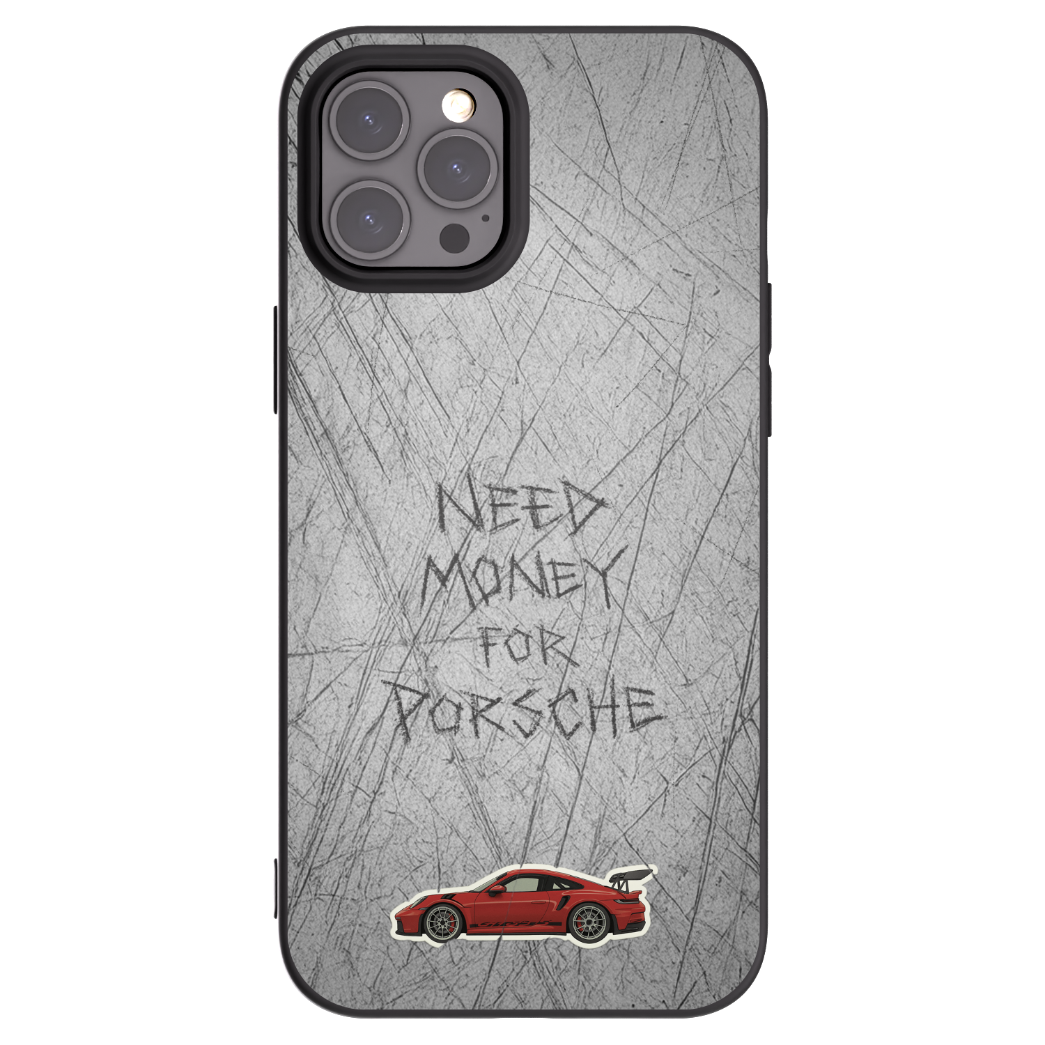 Picasee silikonowe czarne etui na Apple iPhone 12 Pro Max - Garage Scratch