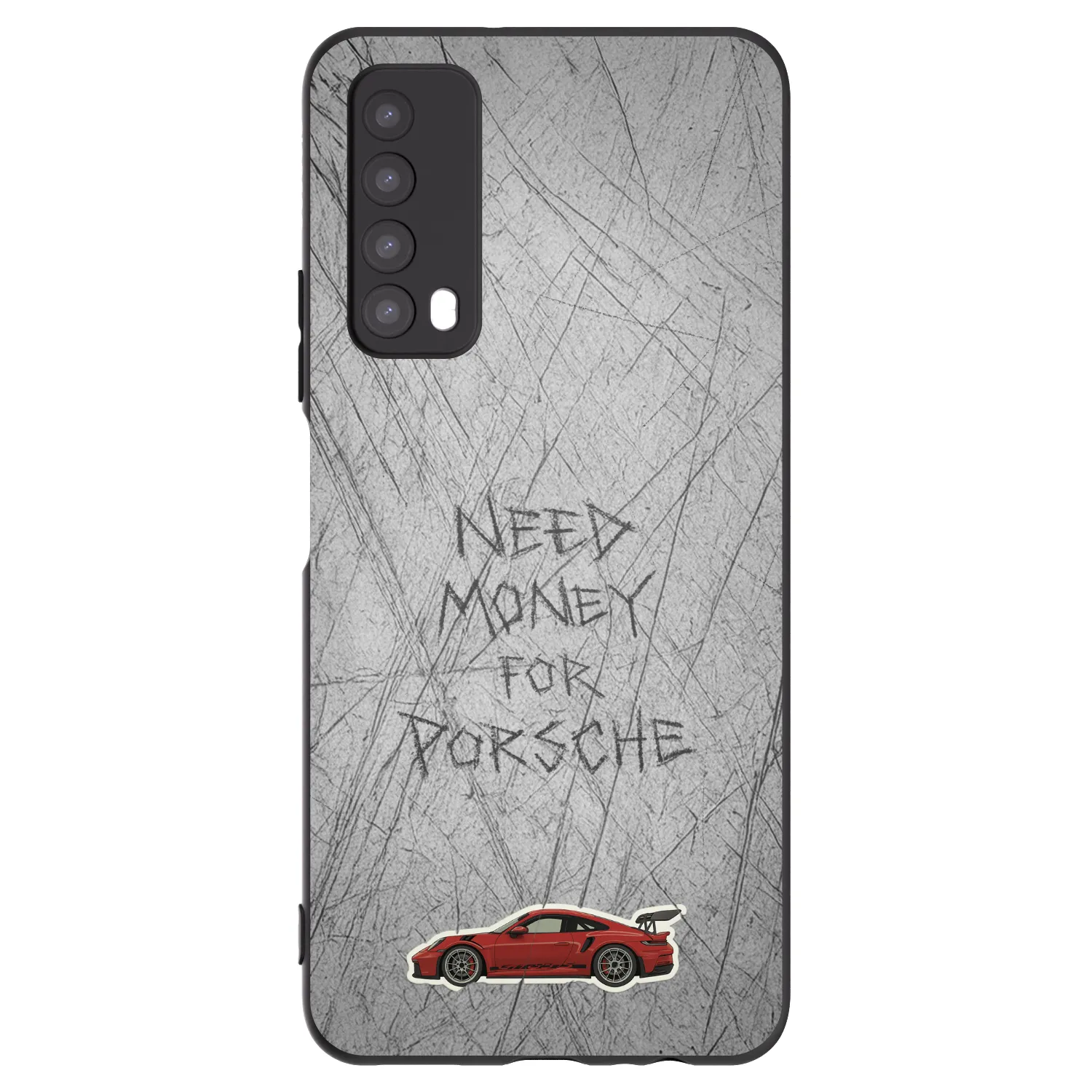 Picasee silikonowe czarne etui na Huawei P Smart 2021 - Garage Scratch