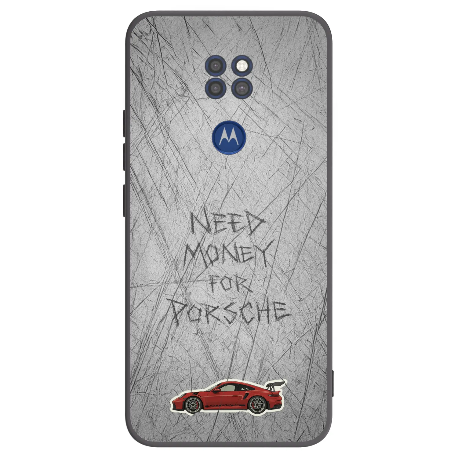 Picasee silikonowe czarne etui na Motorola Moto G9 Play - Garage Scratch